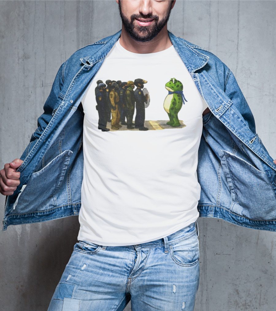 Portland Frog Protest Against ICE Deportation Resistance T-Shirt