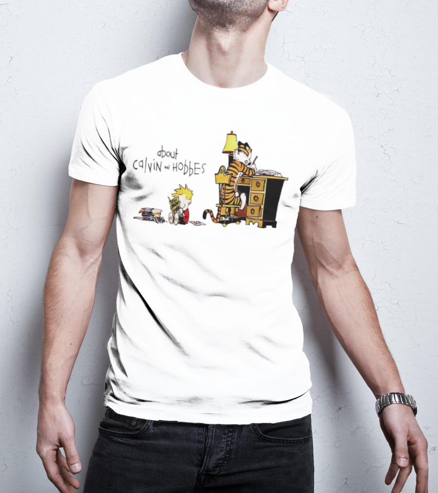 About Calvin And Hobbes Comics Reading And Writing T-Shirt