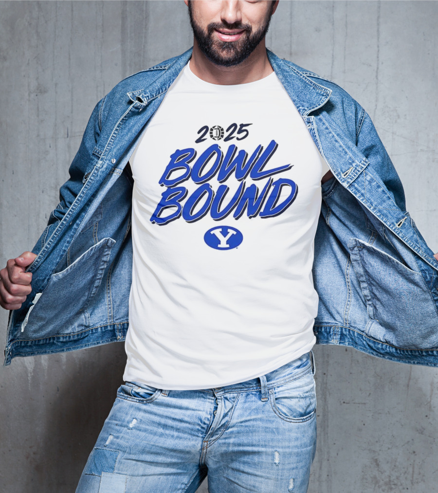 2025 Bowl Bound BYU Cougars Football Y Logo T-Shirt