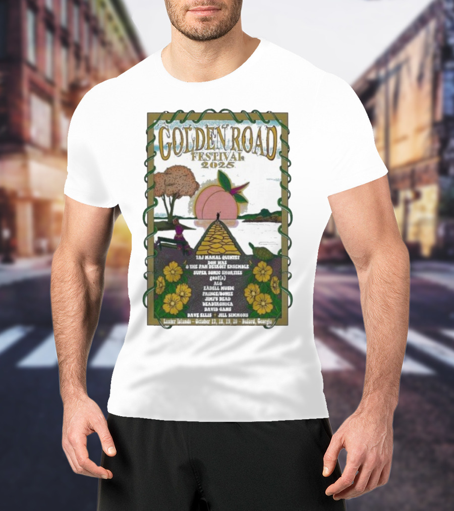 Golden Road Festival Buford Georgia October 17-20 2025 Taj Mahal Quintet Concert Event T-Shirt