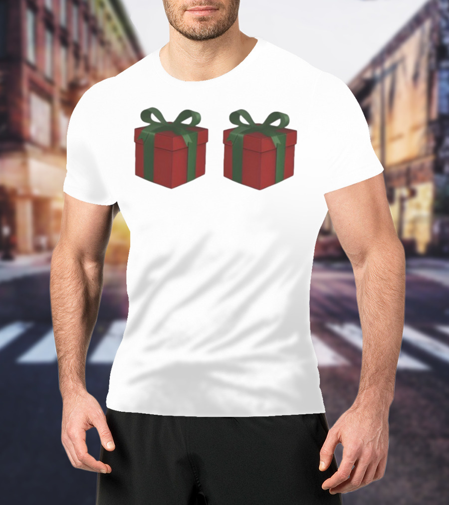 Just Here For The Presents Gifts Holiday Humor T-Shirt