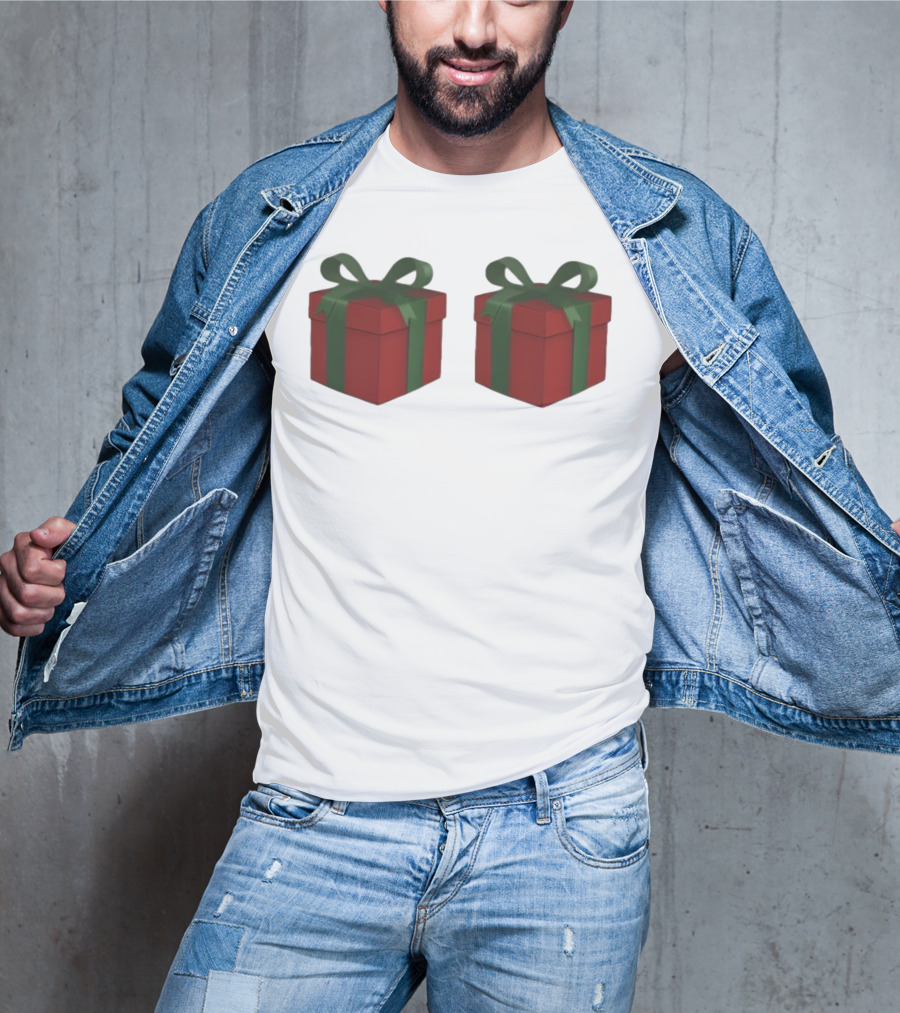 Just Here For The Presents Gifts Holiday Humor T-Shirt