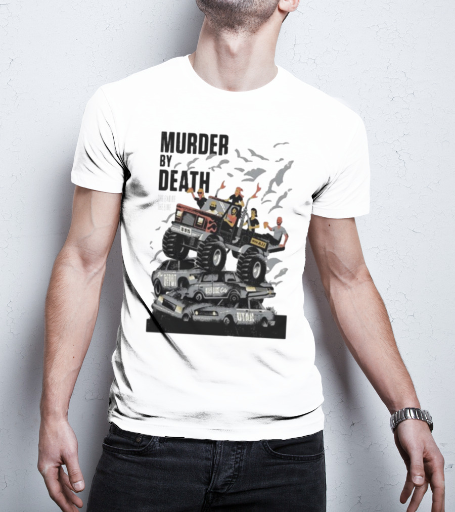 Murder By Death October 19 2025 Salt Lake City Tour Utah Depot Event Monster Truck Illustration T-Shirt