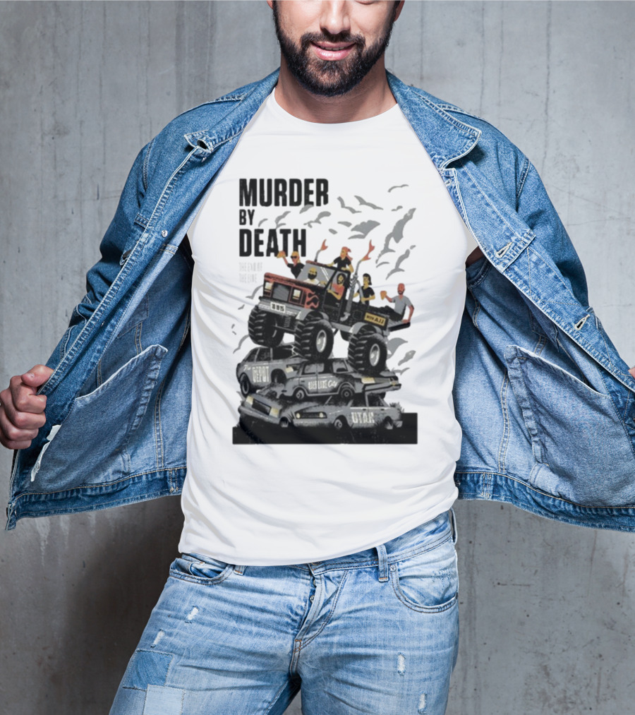 Murder By Death October 19 2025 Salt Lake City Tour Utah Depot Event Monster Truck Illustration T-Shirt