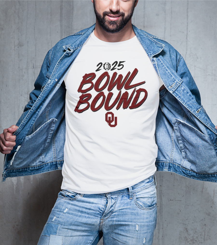 2025 Oklahoma Sooners Bowl Bound OU Logo T-Shirt