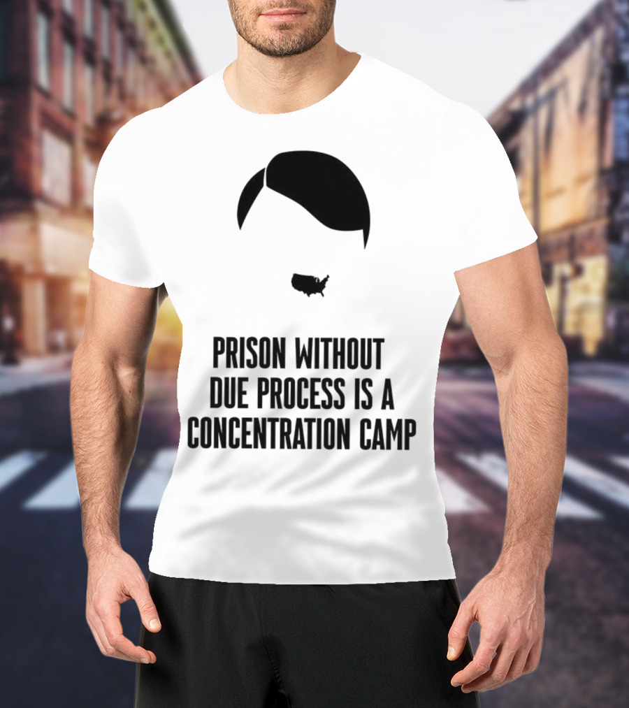 Prison Without Due Process Is A Concentration Camp Face Icon Illustration T-Shirt