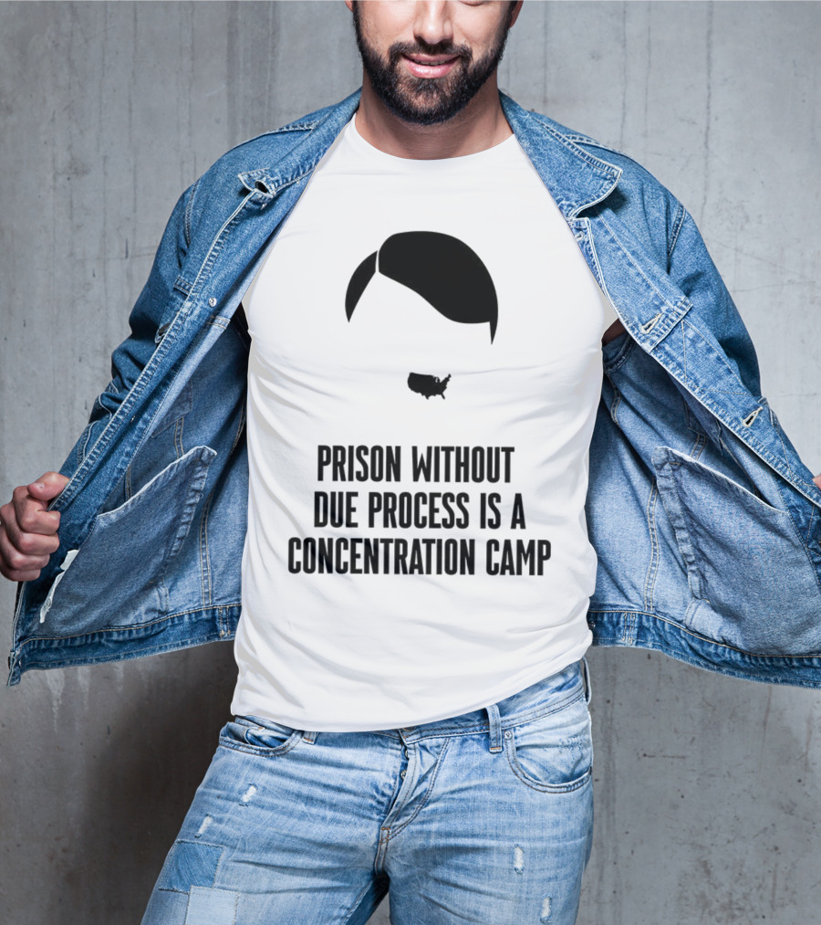Prison Without Due Process Is A Concentration Camp Face Icon Illustration T-Shirt