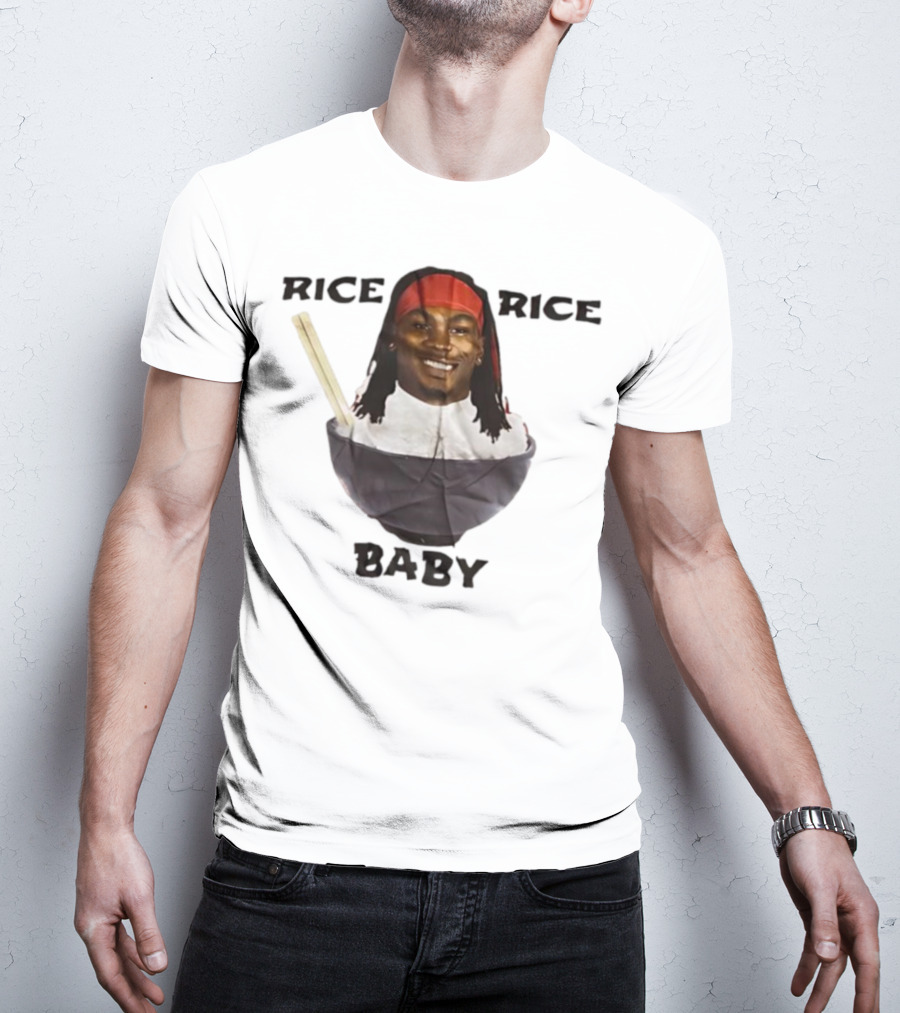 Rashee Rice Rice Baby Bowl Chopsticks Headband T-Shirt