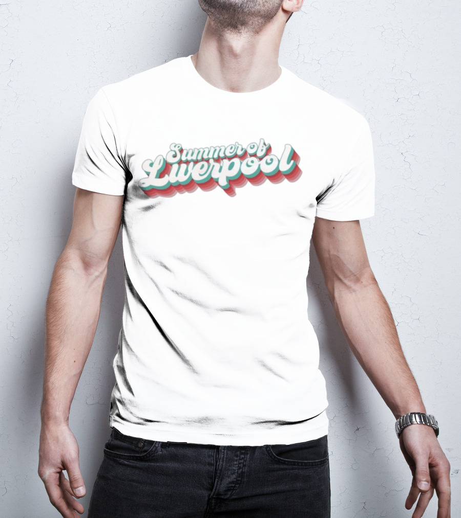 Summer Of Liverpool Vintage Text Cascade T-Shirt