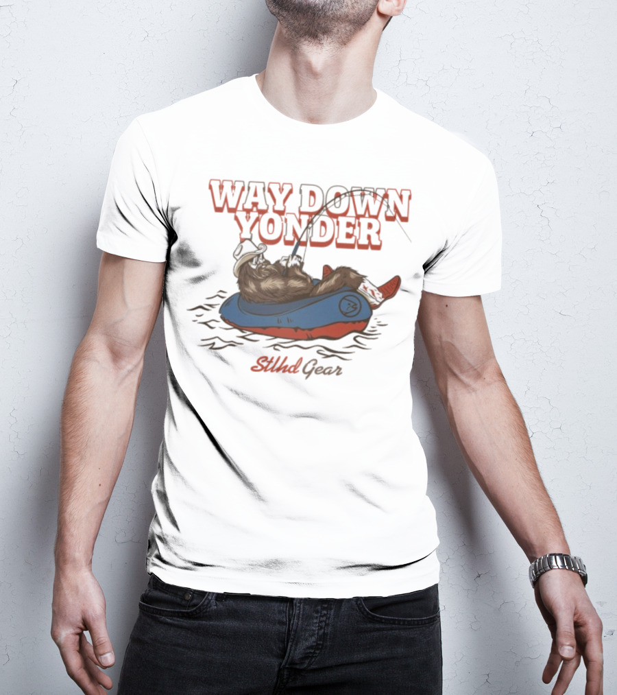 Way Down Yonder Stlhd Gear Cowboy Floating Adventure T-Shirt