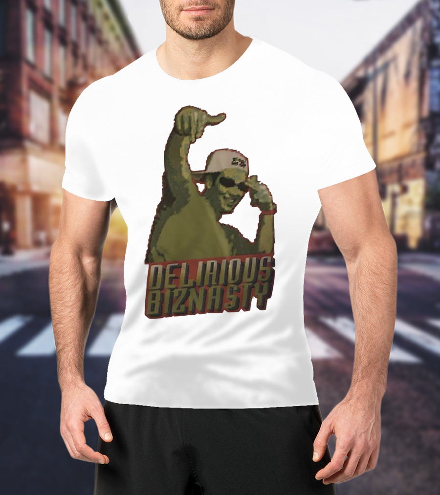 Delirious Biznasty Graphic With Man In Sunglasses And Cap T-Shirt