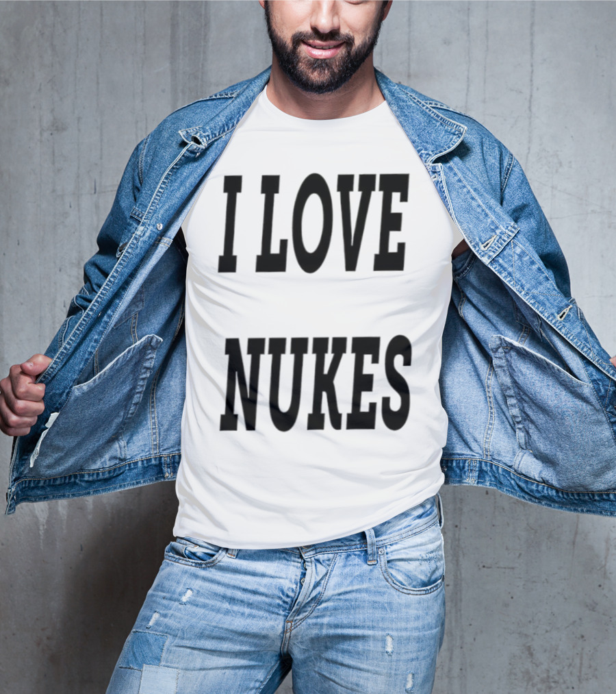 I Love Nukes DJ Smokey Retro Vibe T-Shirt