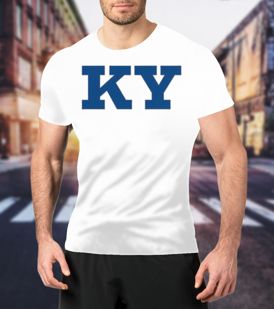 Kentucky KY Bold Blue Letters Iconic State Pride T-Shirt