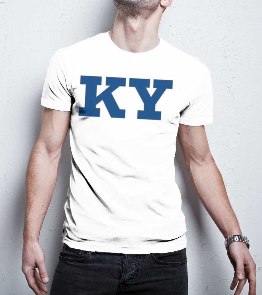 Kentucky KY Bold Blue Letters Iconic State Pride T-Shirt