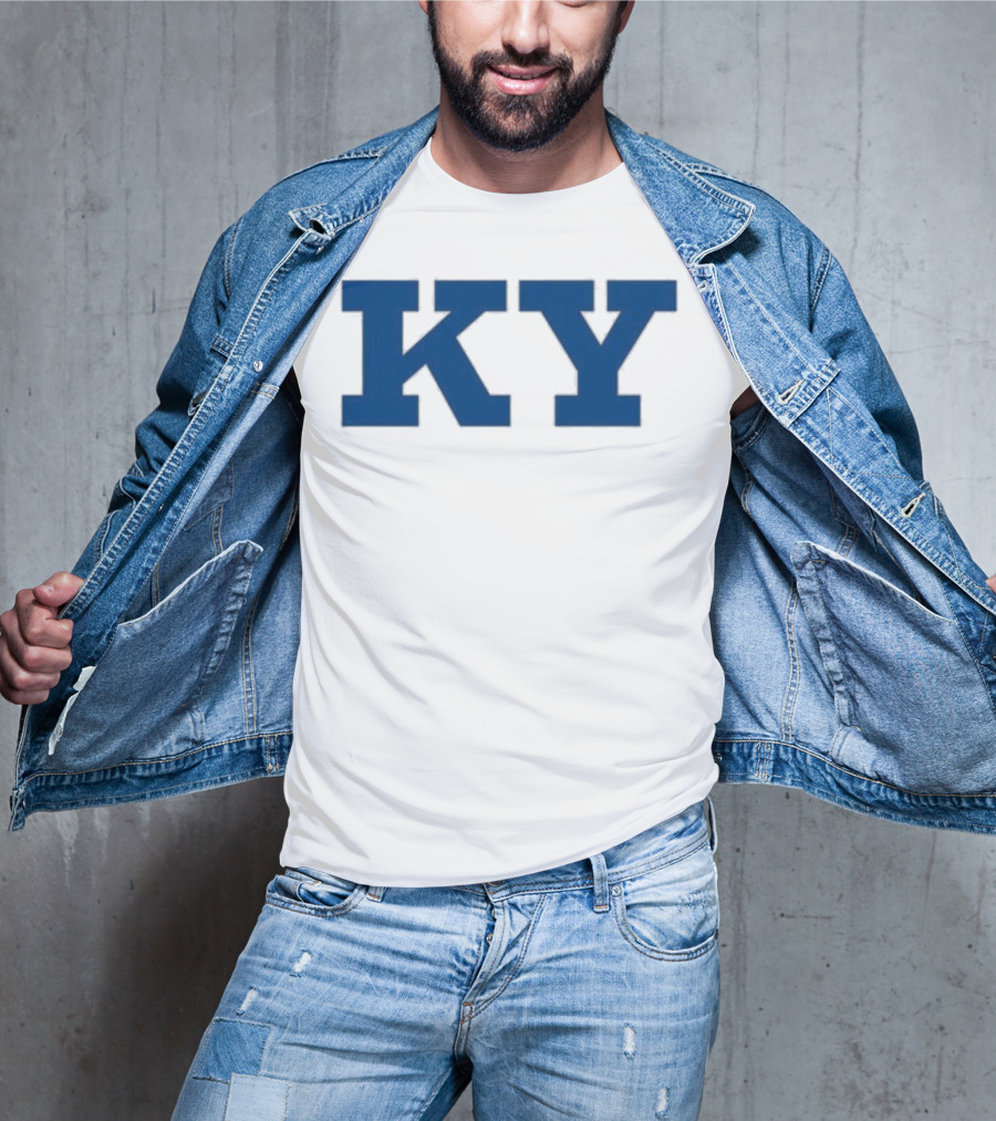 Kentucky KY Bold Blue Letters Iconic State Pride T-Shirt