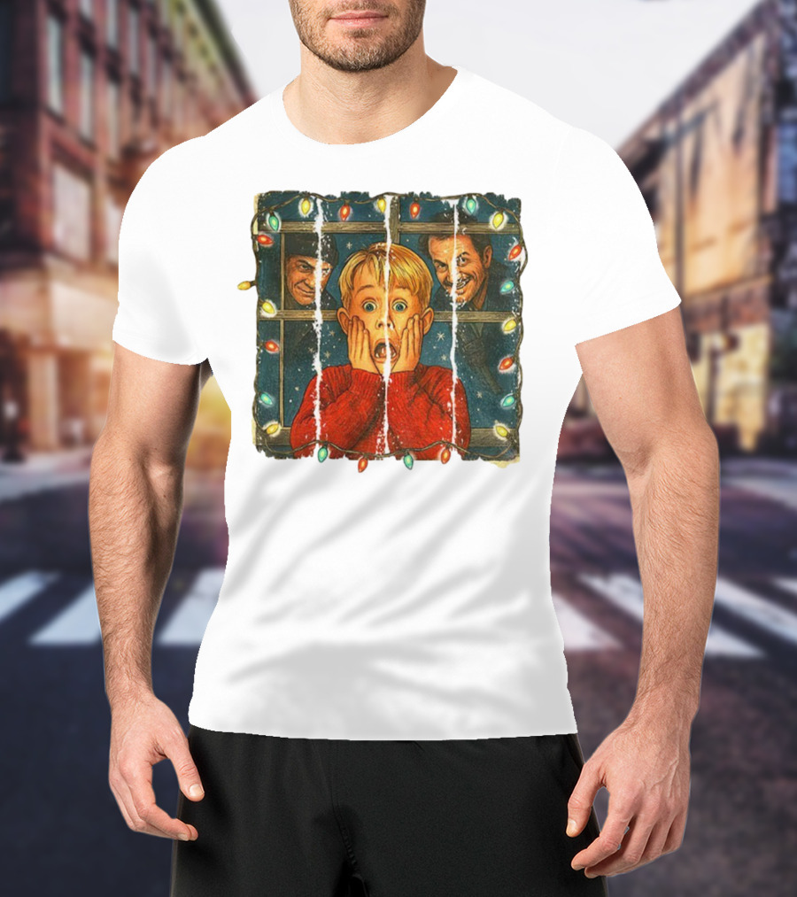 Kevin McCallister Home Alone Merry Christmas With Harry And Marv T-Shirt