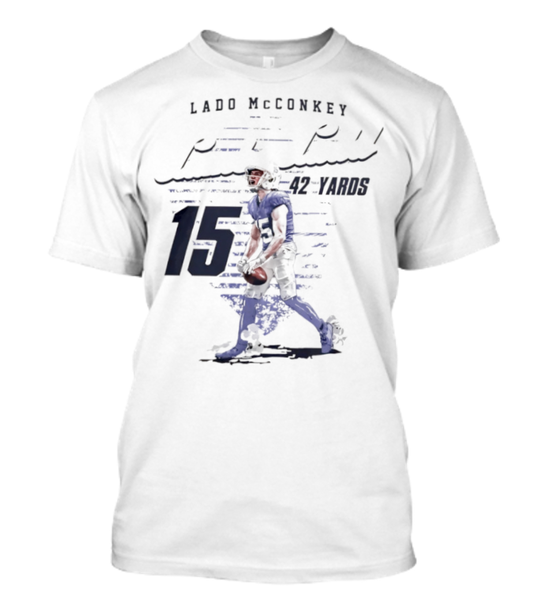 Ladd McConkey Punt Return 42 Yards 15 T-Shirt