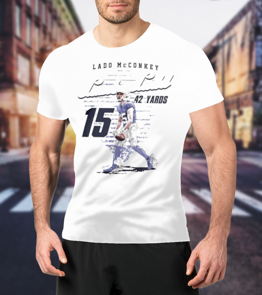 Ladd McConkey Punt Return 42 Yards 15 T-Shirt