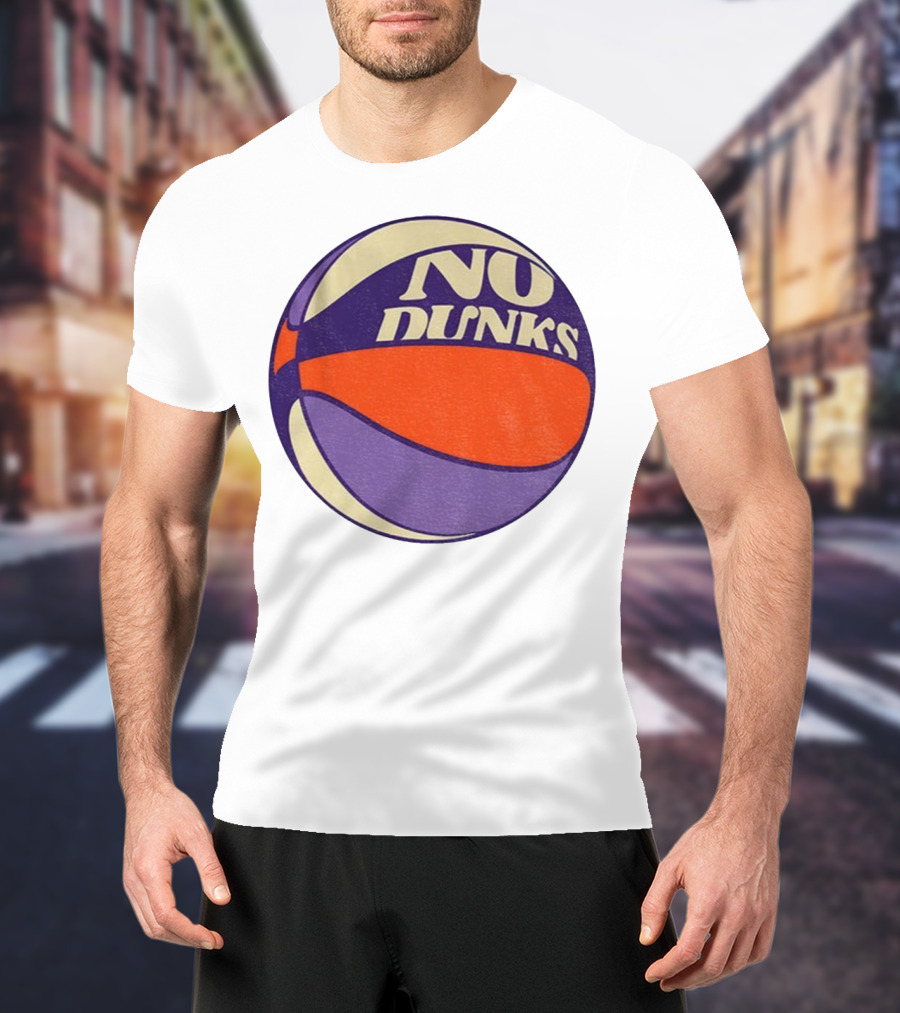 No Dunks Retro Style Basketball NBA Vintage Sports Aesthetic T-Shirt