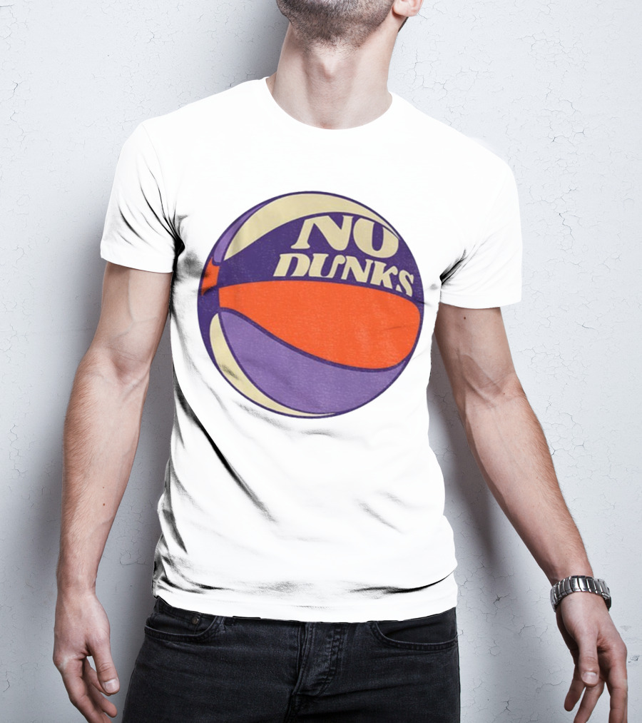 No Dunks Retro Style Basketball NBA Vintage Sports Aesthetic T-Shirt