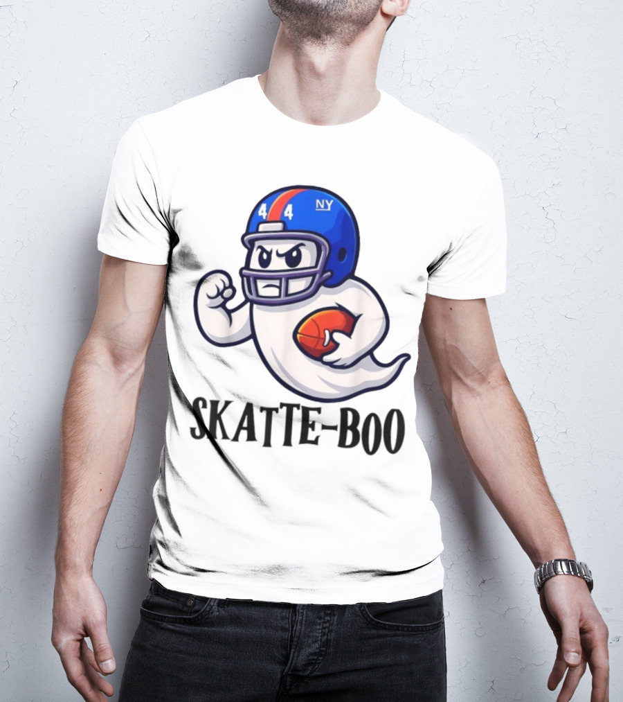 New York Giants Skatte-Boo Ghost Halloween Football Spirit T-Shirt