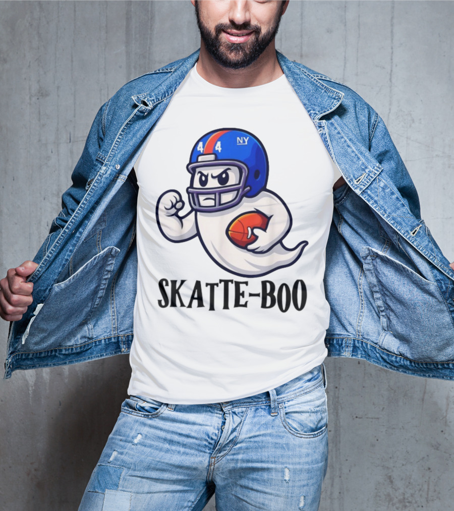 New York Giants Skatte-Boo Ghost Halloween Football Spirit T-Shirt