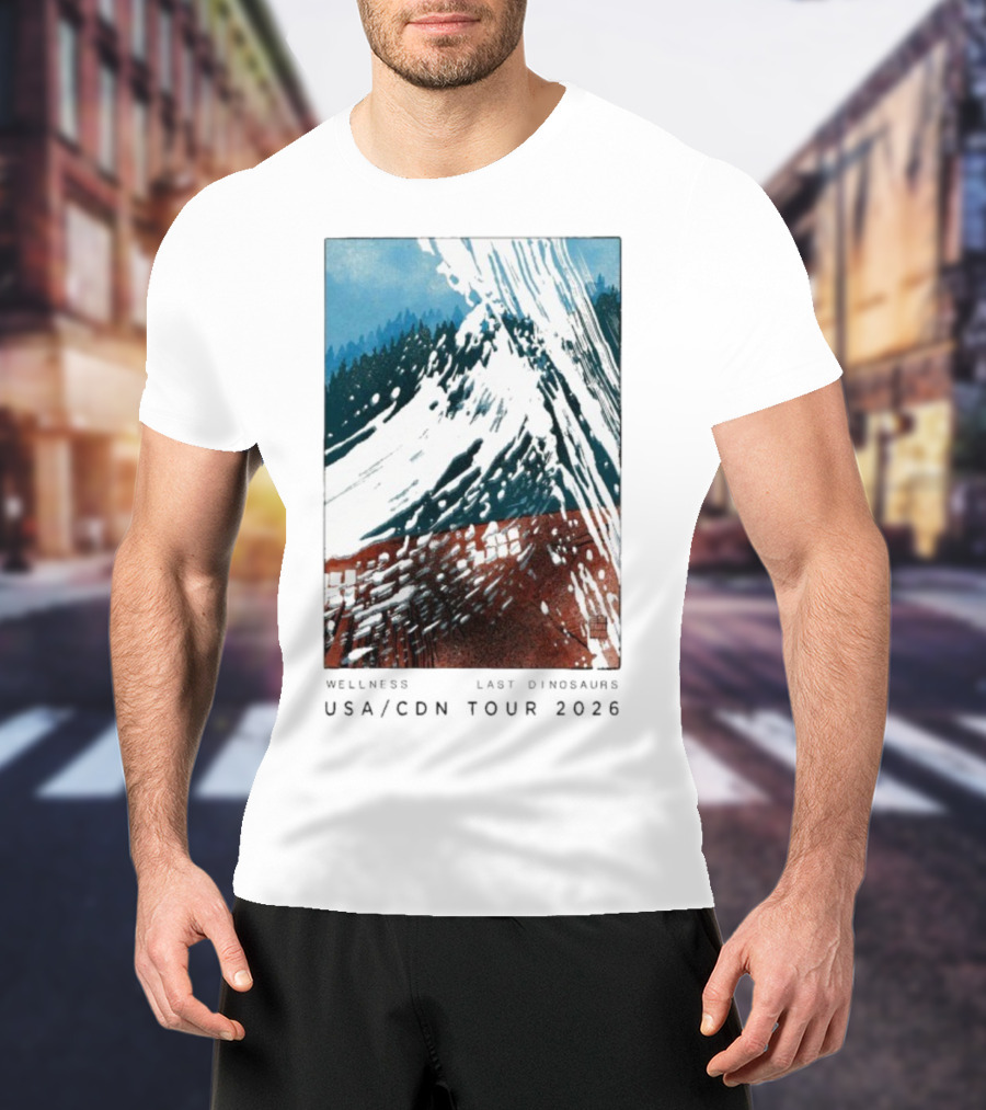 Wellness Last Dinosaurs USA CDN Tour 2026 T-Shirt