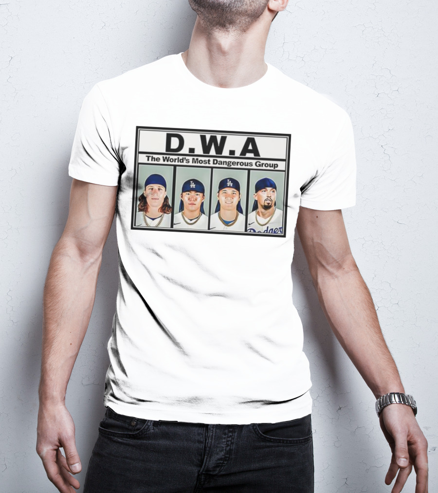 Los Angeles Dodgers D.W.A The World’s Most Dangerous Group T-Shirt