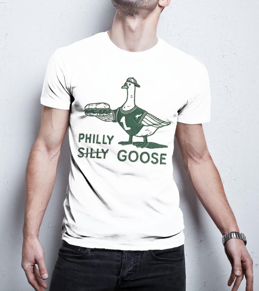 Philly Silly Goose Philadelphia Phillies Eagles T-Shirt