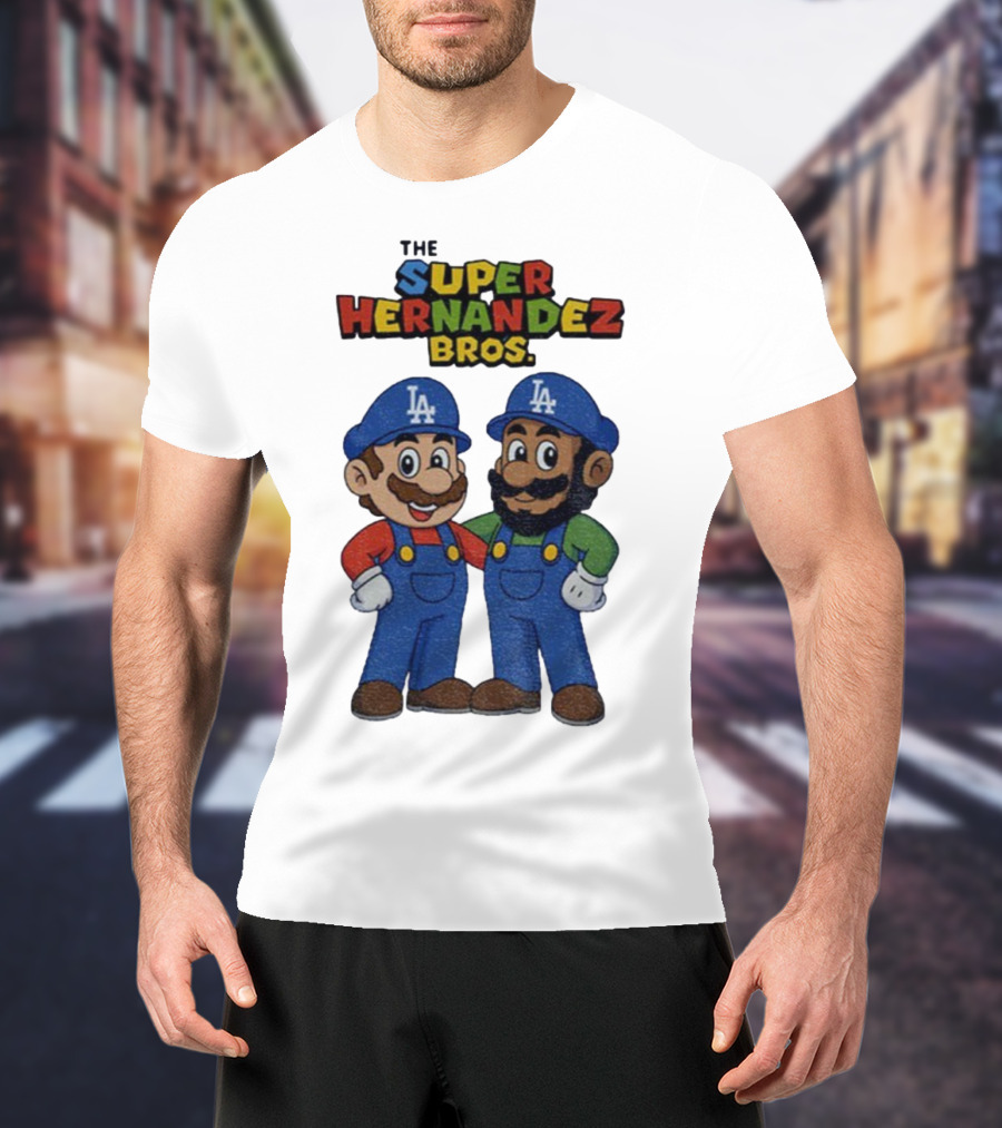 The Super Hernandez Bros LA Baseball Theme T-Shirt