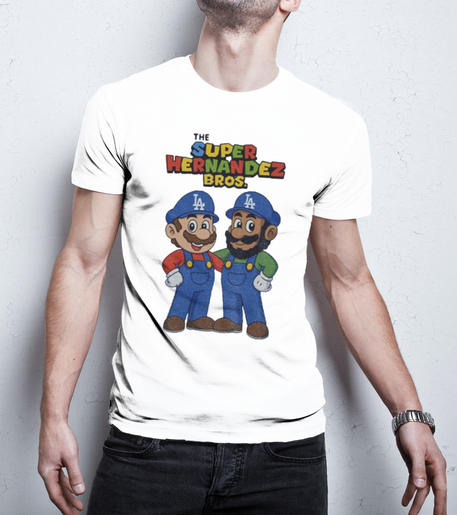 The Super Hernandez Bros LA Baseball Theme T-Shirt