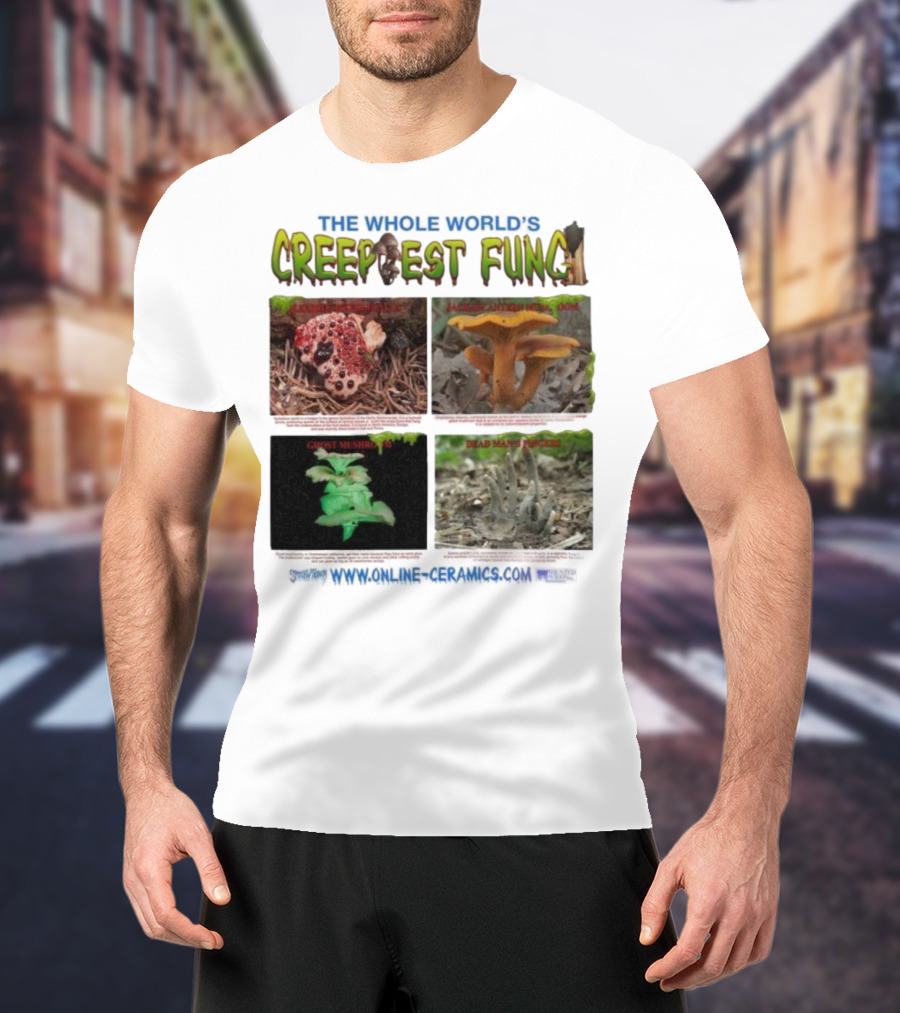 THE WHOLE WORLD'S CREEPIEST FUNG DEAD MAN'S FINGERS BLEEDING TOOTH MUSHROOM理念 T-Shirt