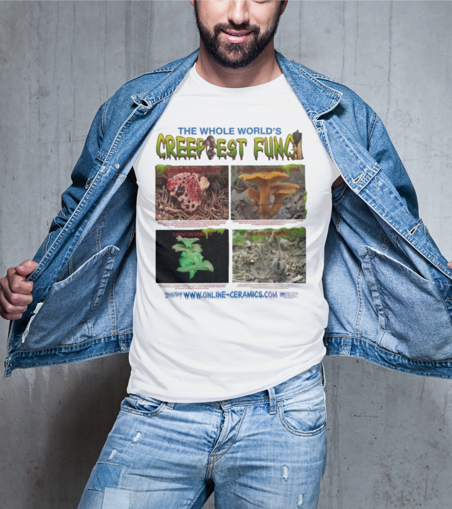 THE WHOLE WORLD'S CREEPIEST FUNG DEAD MAN'S FINGERS BLEEDING TOOTH MUSHROOM理念 T-Shirt