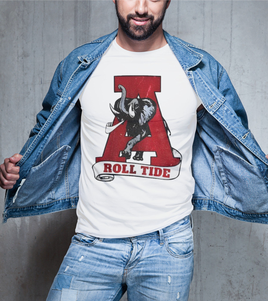 Vintage Roll Tide Alabama Crimson Tide Elephant Retro A T-Shirt