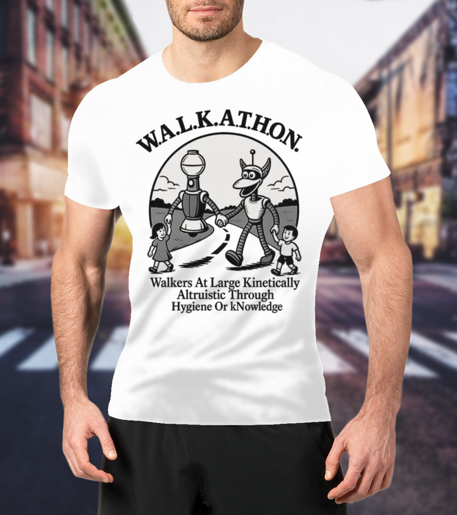 W.A.L.K.A.T.H.O.N. Walkers At Large Kinetically Altruistic Through Hygiene Or Knowledge T-Shirt