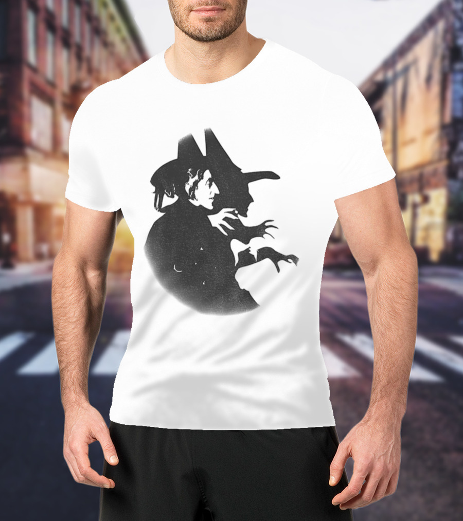 Wicked Witch Of The West Silhouette Halloween Oz Wizard T-Shirt