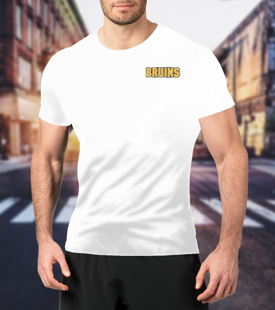 Boston Bruins Vintage History Bold Black And Yellow Nostalgia T-Shirt