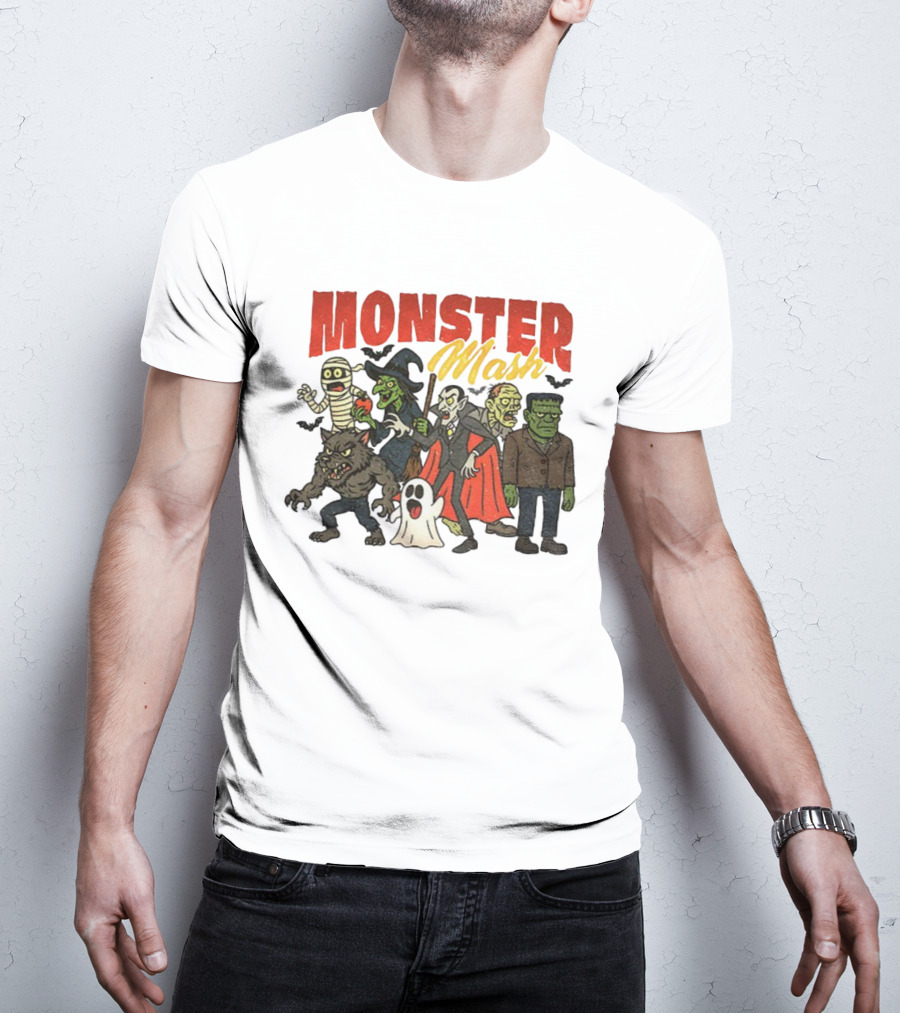 Monster Mash Vintage Horror Movie Vampire Monster Bash T-Shirt
