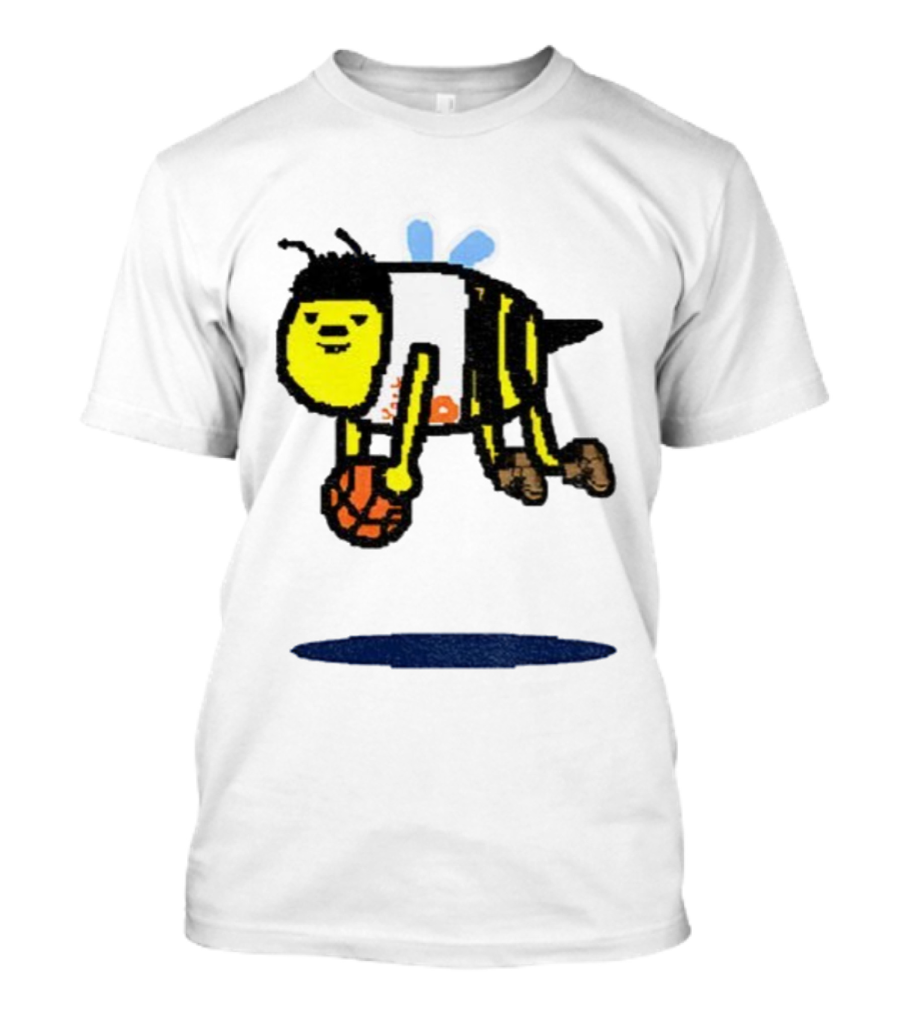 OG Anuno-bee Dribbling Basketball Knicks Paint Style T-Shirt