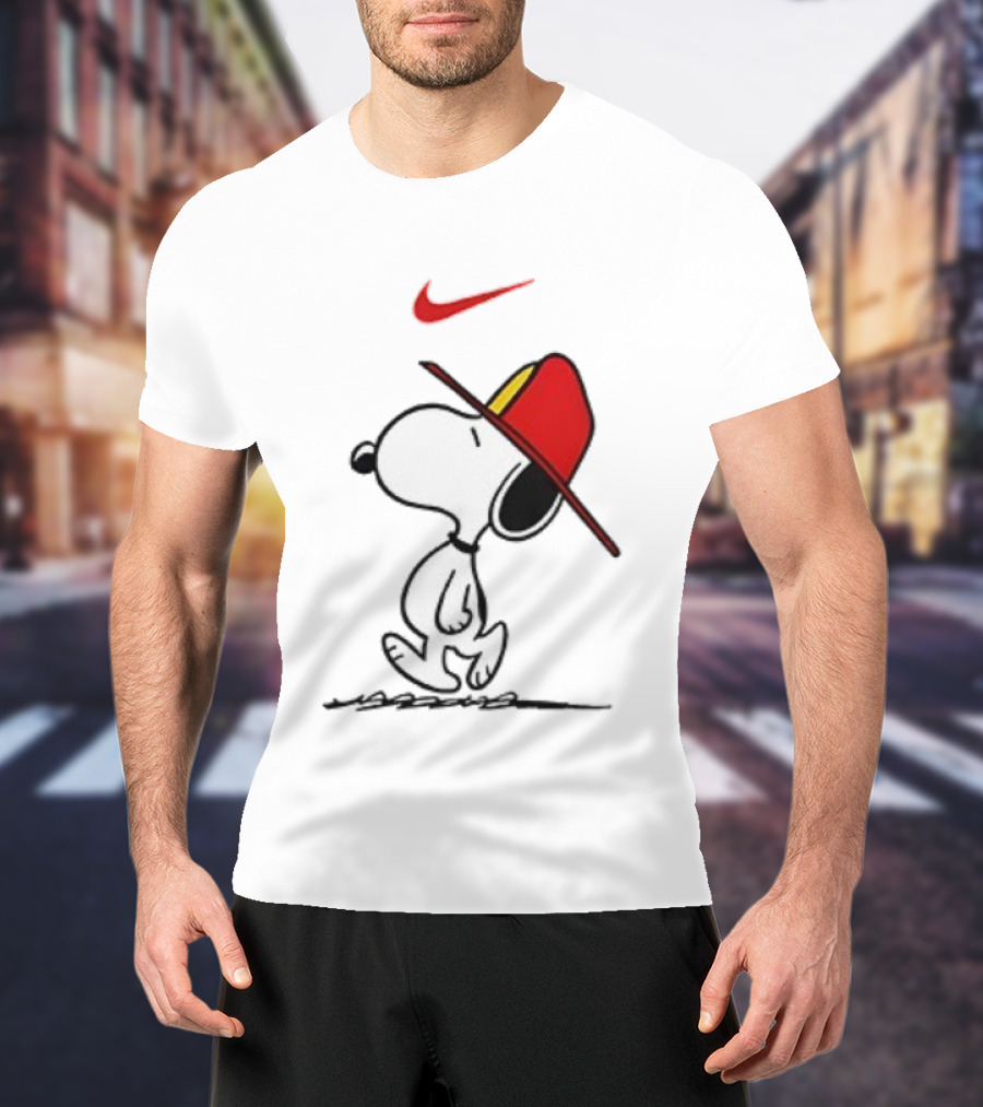 Snoopy Firefighter Nike Once Upon A Time I Was Innocent Then I Joined The Fire Department T-Shirt