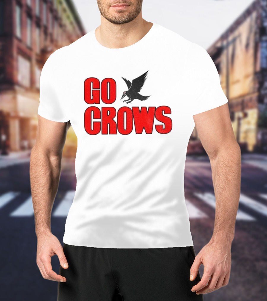 Tom Welling Go Crows Football Enthusiast Ravens Team Spirit T-Shirt