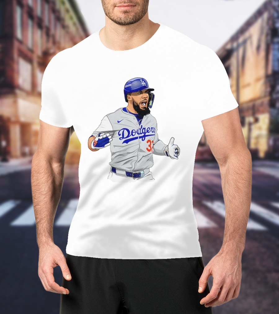 Dodgers Teoscar Hernández Baseball Los Angeles Signature Edition T-Shirt