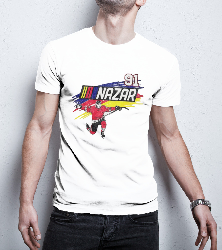 Chicago Blackhawks Nazar 91 Hockey Team Player Sportswear T-Shirt