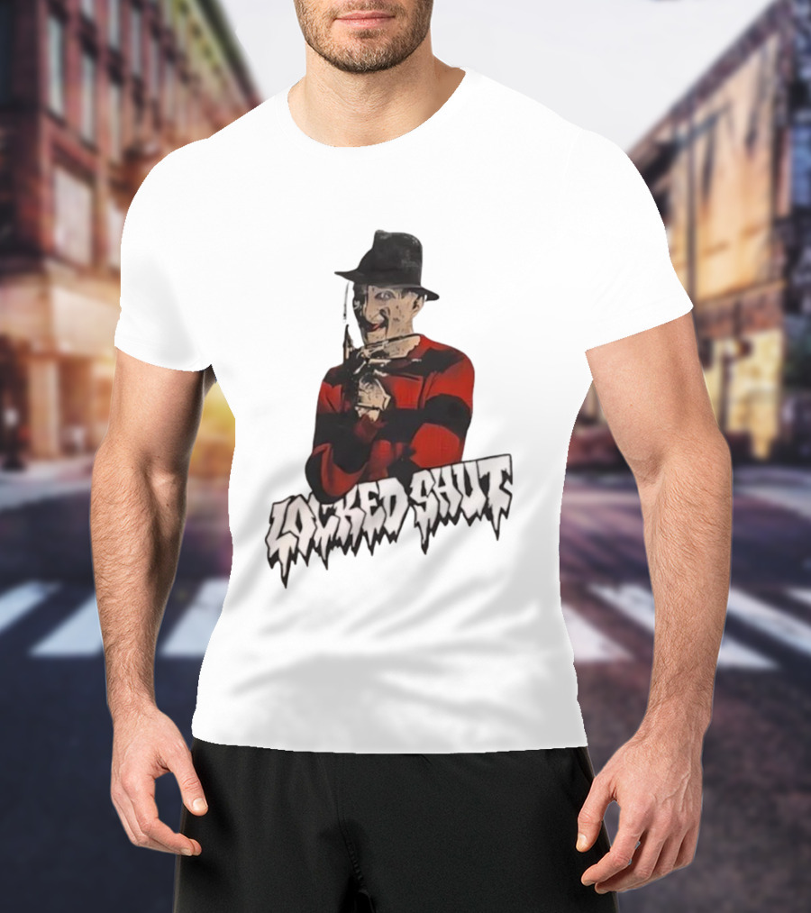 Freddy Krueger Locked Shut Nightmare Horror Character T-Shirt