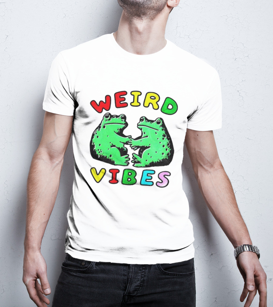 Weird Vibes Funny Frog Cottagecore Toad T-Shirt