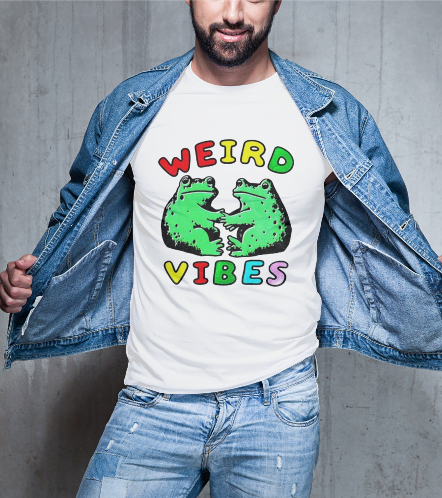 Weird Vibes Funny Frog Cottagecore Toad T-Shirt