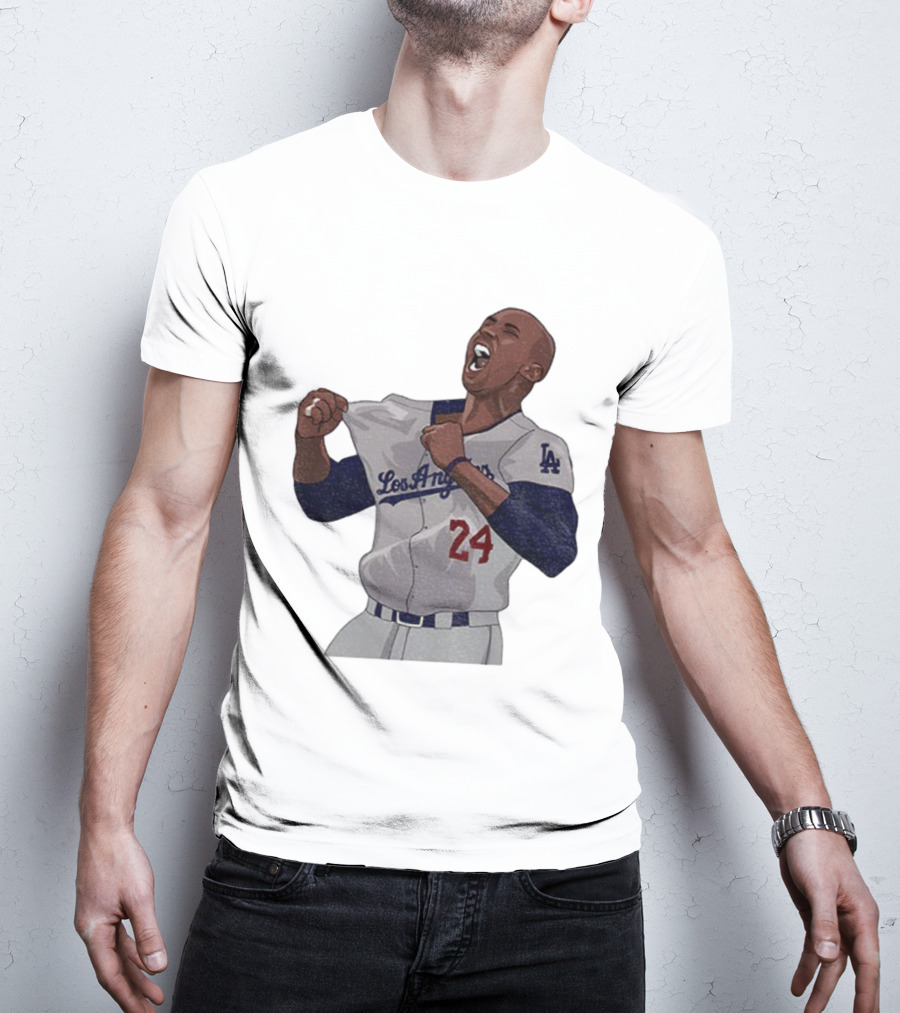 Los Angeles Mamba 24 Dodgers Iconic Tribute T-Shirt