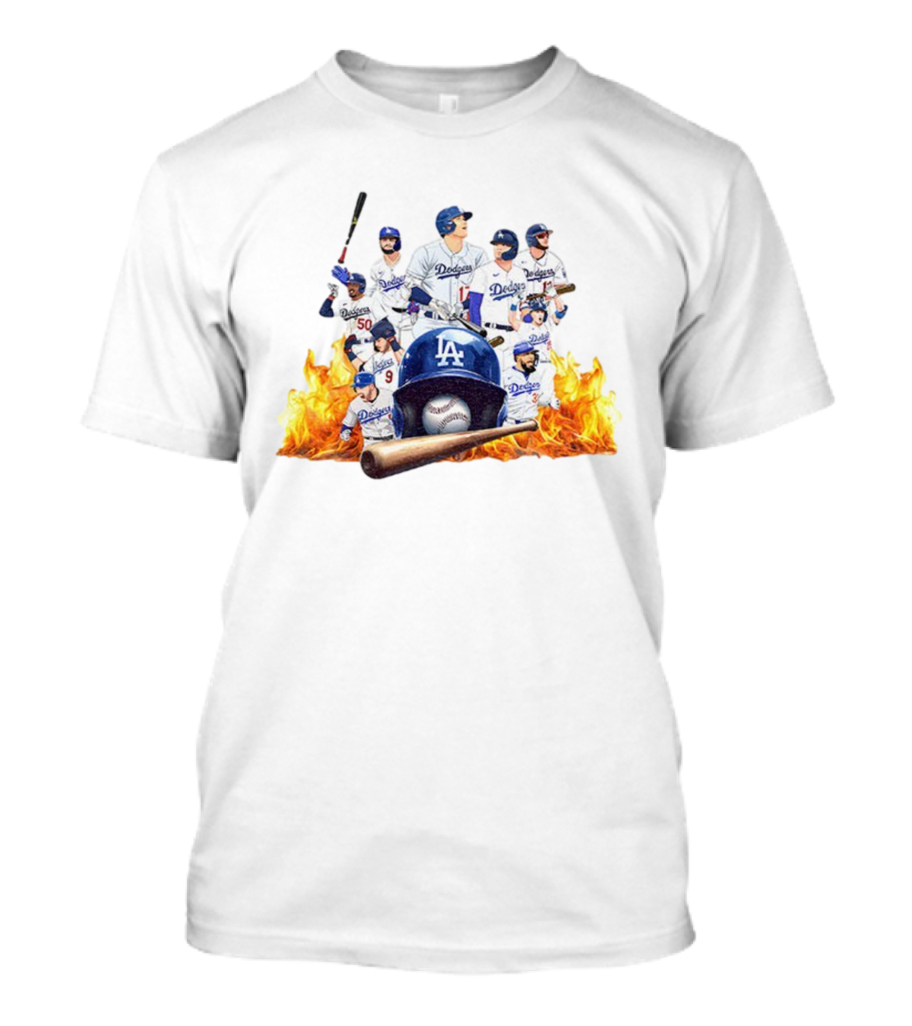 Los Angeles Dodgers 2025 MLB Champions Team Players Baseball T-Shirt