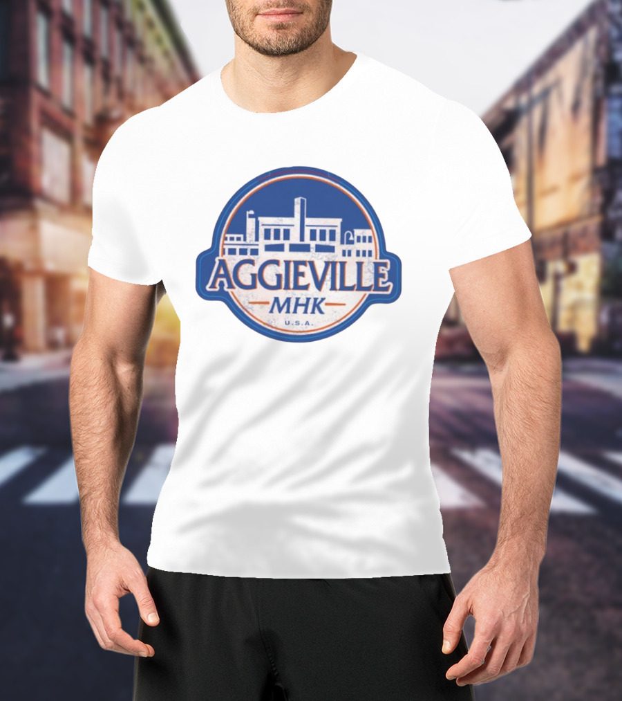 Aggieville MHK USA Manhattan Iconic Retro Style T-Shirt