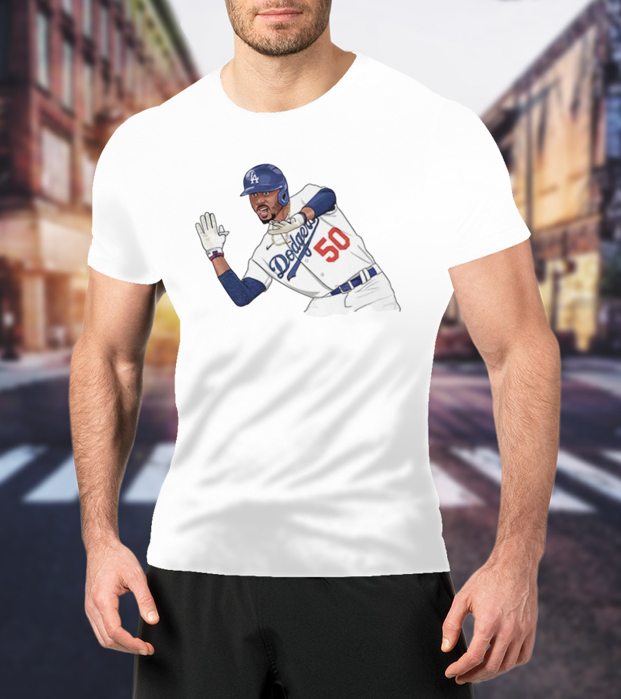 Mookie Betts Dodgers 50 Los Angeles Baseball MLB T-Shirt